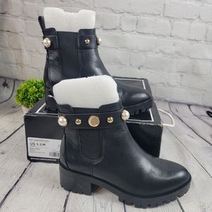 Karl Lagerfeld Paris Leather Boots Size 5.5